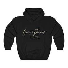 Load image into Gallery viewer, Unisex Hoodie LD signature Cream Print