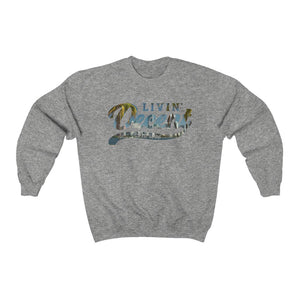 Unisex Crewneck Sweatshirt w/Miami Skyline Print