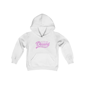 Youth Hoodie Pink Print