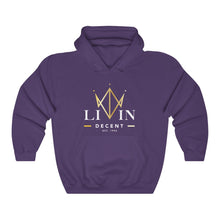 Load image into Gallery viewer, Unisex Hoodie V-Crown White/Gold print