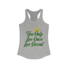 Load image into Gallery viewer, Women&#39;s YOLO Tank w/ green print