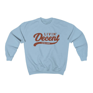 Unisex Crewneck Sweatshirt w/Orange Print