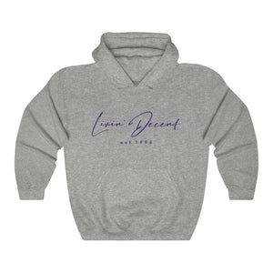 Unisex Hoodie LD signature Navy Print