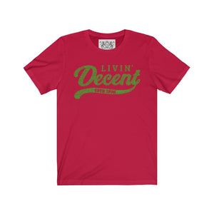 Unisex Jersey Word Cloud w/kelly green print