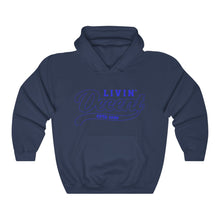 Load image into Gallery viewer, Unisex Hoodie Royal Outline Print