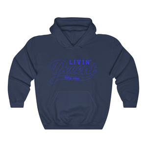 Unisex Hoodie Royal Outline Print