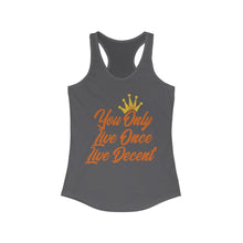 Load image into Gallery viewer, Women&#39;s YOLO Tank w/ orange print