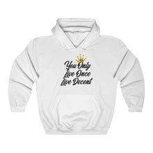 Load image into Gallery viewer, Unisex Hoodie Yolo w/black Print