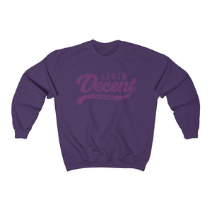 Unisex Crewneck Sweatshirt w/Hot Pink Print