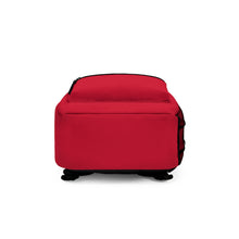 Load image into Gallery viewer, Backpack Red w/ White print