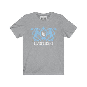 Unisex Jersey Short Sleeve Regal baby blue/white