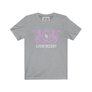 Unisex Jersey Short Sleeve Regal pink/white