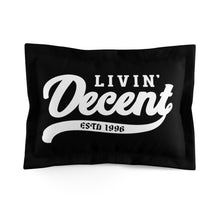 Load image into Gallery viewer, Pillow Sham Black w/ White Print