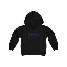 Load image into Gallery viewer, Youth Hoodie Purple Print