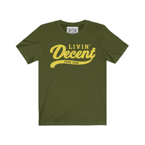 Unisex Jersey Short Sleeve Tee Yellow Print