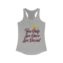 Load image into Gallery viewer, Women&#39;s YOLO Tank w/ burgundy print