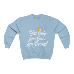 Unisex Crewneck Sweatshirt YOLO w/White Print