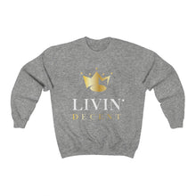 Load image into Gallery viewer, Unisex Crewneck Sweatshirt Circle Crown White/Gold print