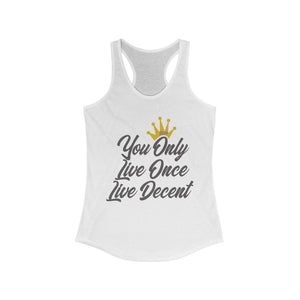 Women's YOLO Tank w/ grey print