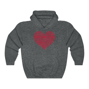 Unisex Hoodie Love Livin' w/red Print