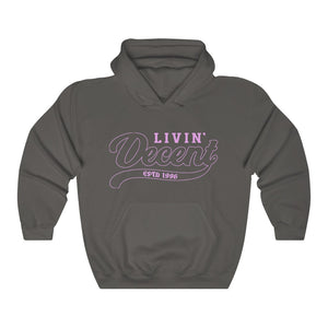 Unisex Hoodie Pink Outline Print