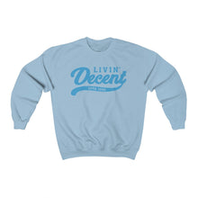 Load image into Gallery viewer, Unisex Crewneck Sweatshirt w/Light Blue Print