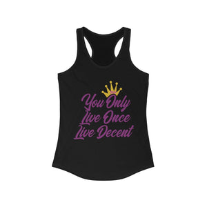 Women's YOLO Tank w/ pink print