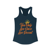 Load image into Gallery viewer, Women&#39;s YOLO Tank w/ orange print