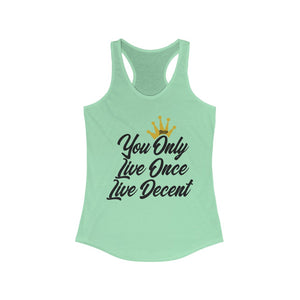 Women's YOLO Tank w/ black print