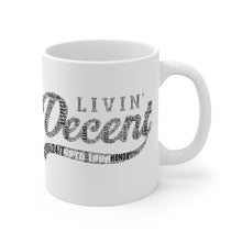 Load image into Gallery viewer, White Coffee Mug 11oz Word Cloud w/black print