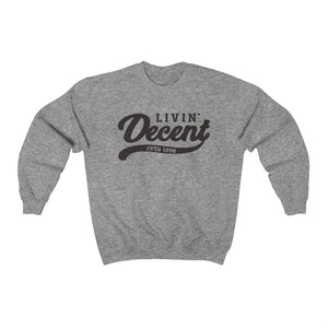 Unisex Crewneck Sweatshirt w/Brown Print