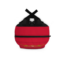 Load image into Gallery viewer, Backpack Red w/ Regal print