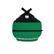 Load image into Gallery viewer, Backpack Green w/ White print