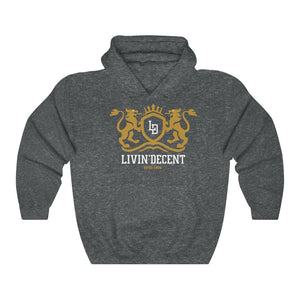 Unisex Hoodie Regal Gold/White Print