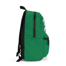 Load image into Gallery viewer, Backpack Green w/ White print