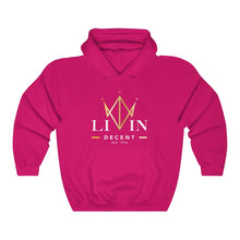 Load image into Gallery viewer, Unisex Hoodie V-Crown White/Gold print