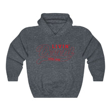 Load image into Gallery viewer, Unisex Hoodie Red Outline Print