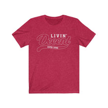 Load image into Gallery viewer, Unisex Jersey Short Sleeve Tee White Outline Print