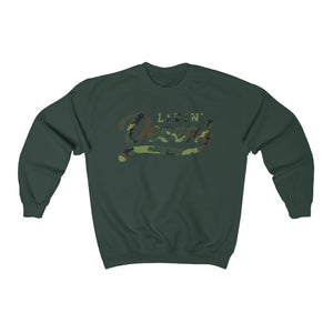 Unisex Crewneck Sweatshirt w/Camo Print