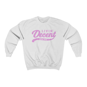 Unisex Crewneck Sweatshirt w/Pink Print