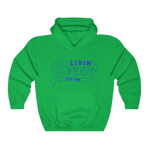 Unisex Hoodie Royal Outline Print