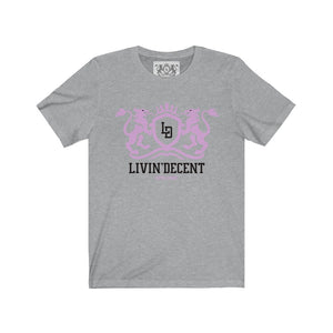 Unisex Jersey Short Sleeve Regal pink/black