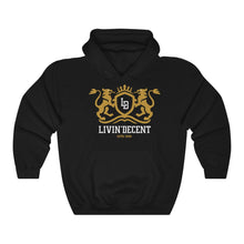 Load image into Gallery viewer, Unisex Hoodie Regal Gold/White Print