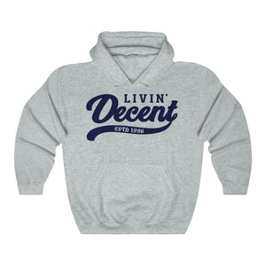 Unisex Hoodie Navy Print