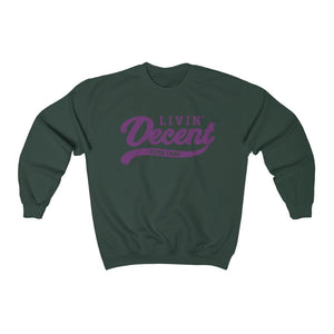 Unisex Crewneck Sweatshirt w/Hot Pink Print