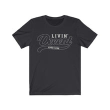 Load image into Gallery viewer, Unisex Jersey Short Sleeve Silver Outline Print