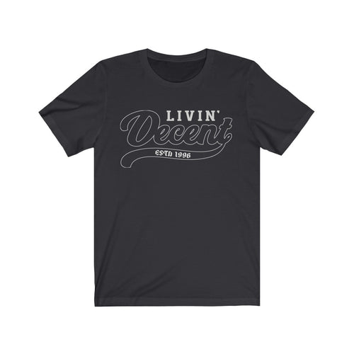Unisex Jersey Short Sleeve Silver Outline Print