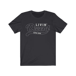 Unisex Jersey Short Sleeve Silver Outline Print