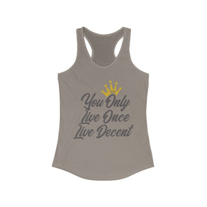 Women's YOLO Tank w/ grey print