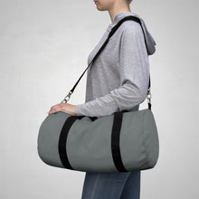 Load image into Gallery viewer, Duffel Bag Grey w/ White Print